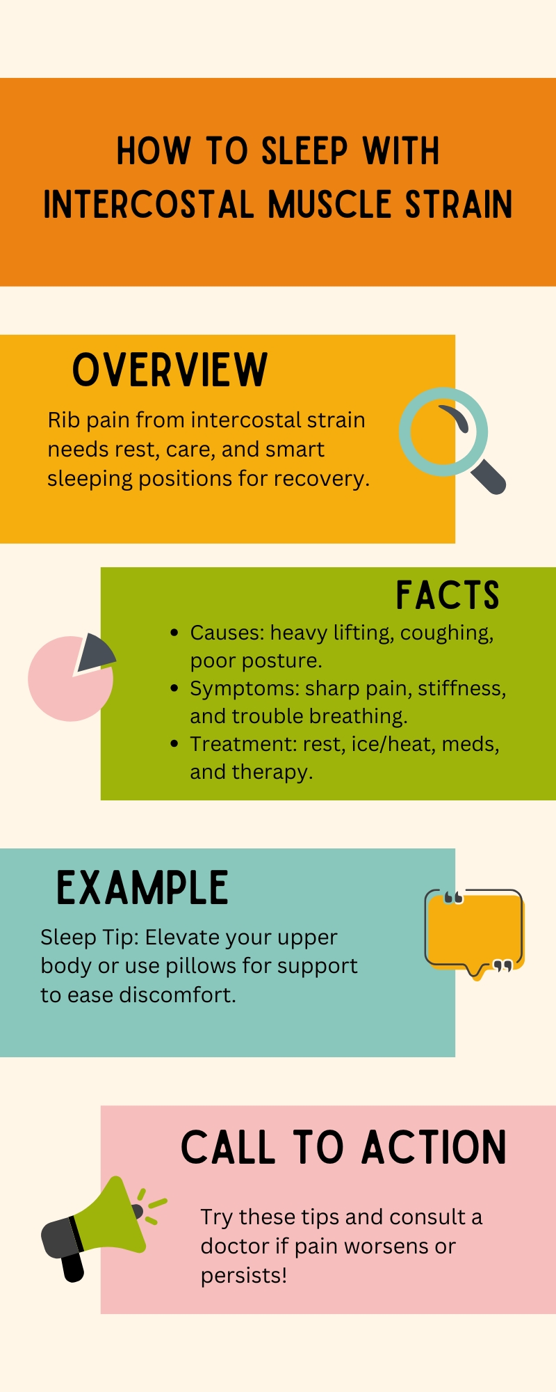 How to Sleep With Intercostal Muscle Strain Infographic